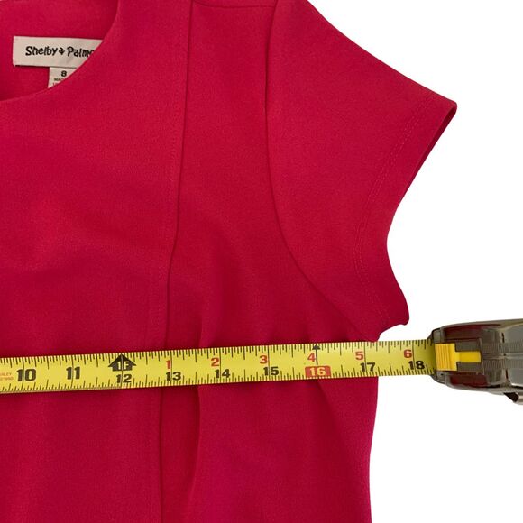 Shelby and Palmer Pink Fit and Flare A-Line Midi Dress Size 8 NWT - Picture 7 of 7
